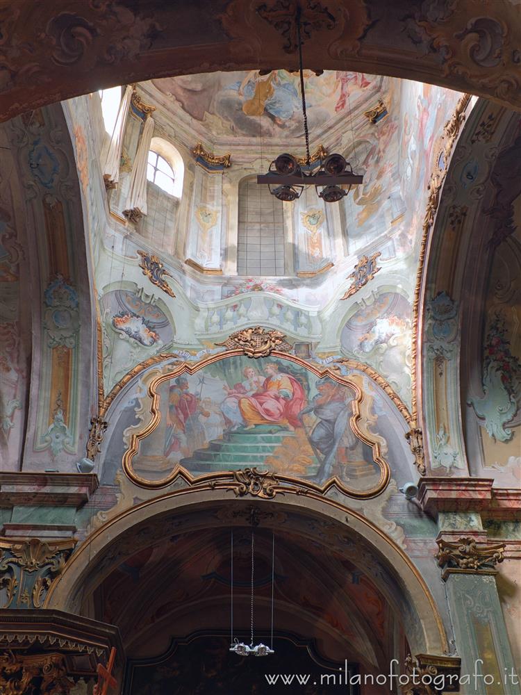 Orta San Giulio (Novara, Italy) - Internal left side of the tiburium of the Church of Santa Maria Assunta